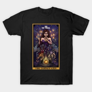 The Goddess Eris The Tower Tarot Card T-Shirt